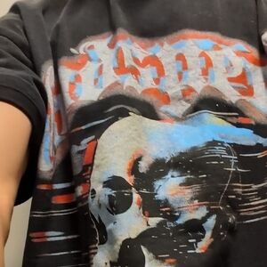 Black Graphic Skull T-Shirt